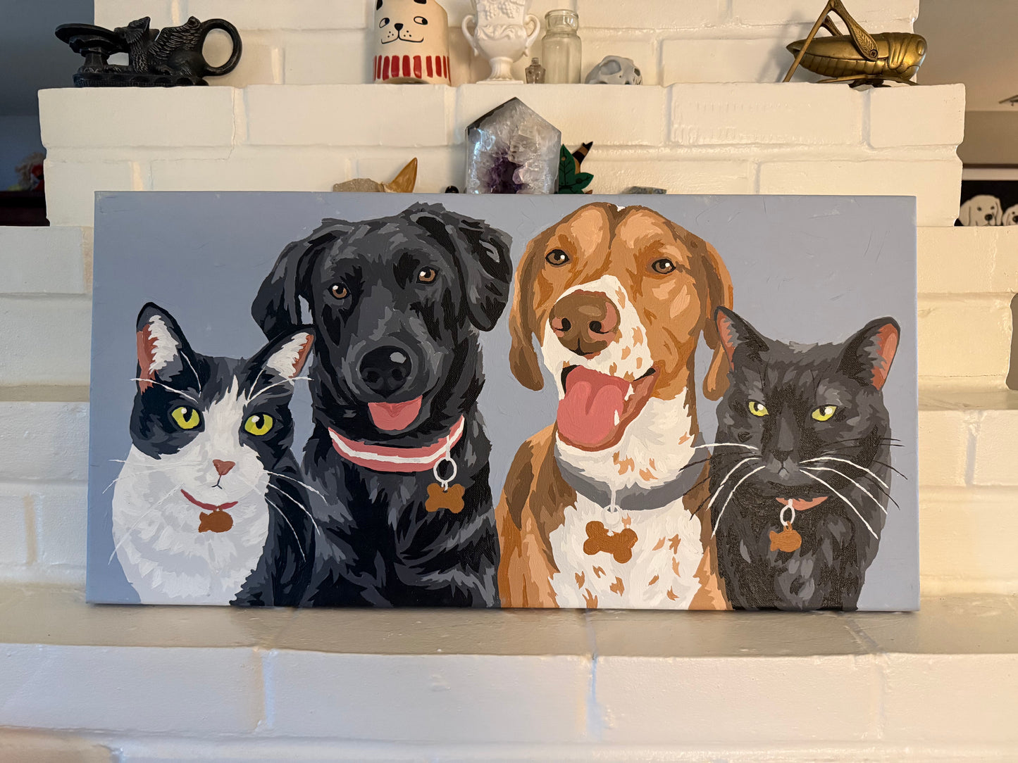 Quadruple Pet Paint by Number Kit