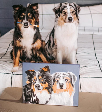 Double Pet Paint by Number Kit