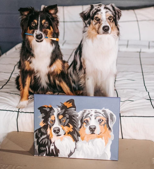 Double Pet Paint by Number Kit