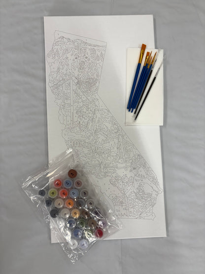 California Paint by Number Kit