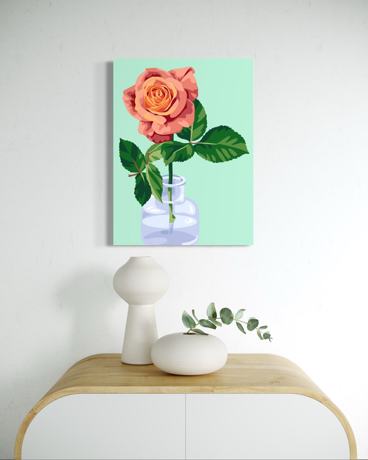 Rose Paint by Number Kit