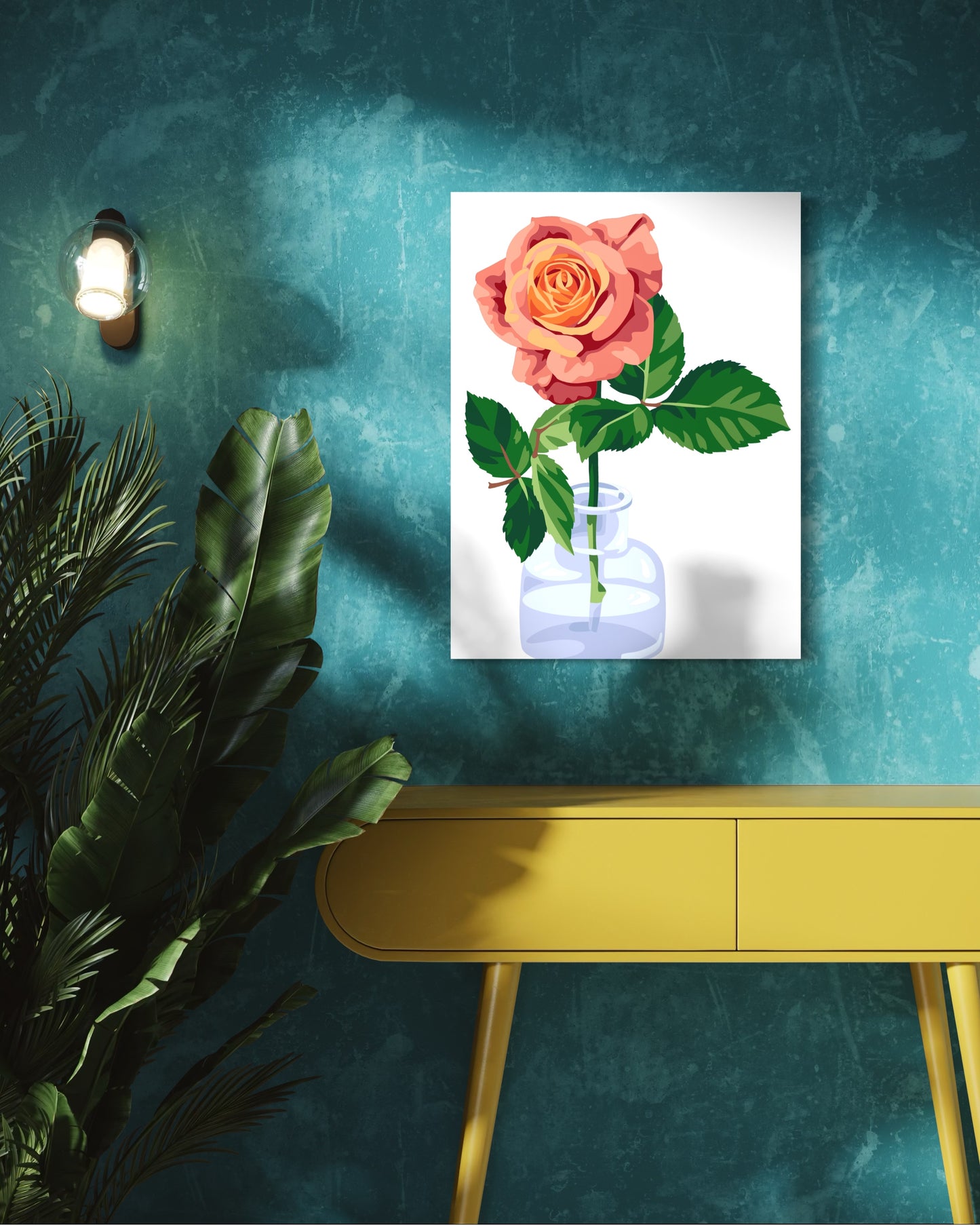 Rose Paint by Number Kit