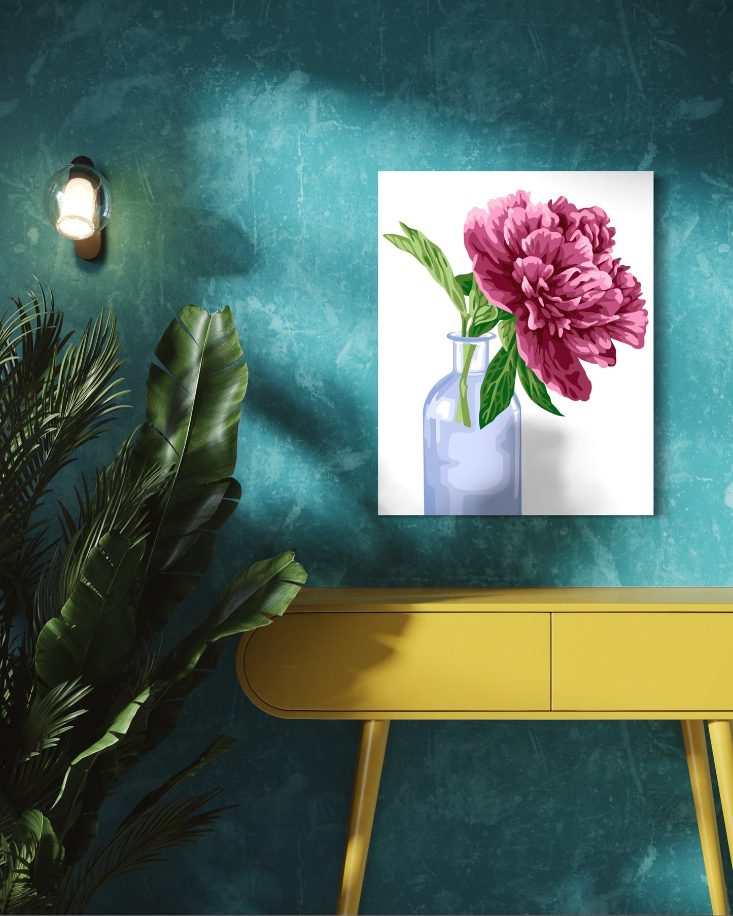 Peony Paint by Number Kit