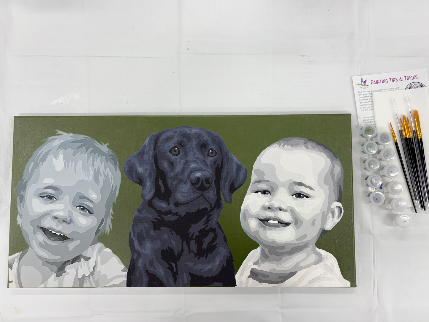 Triple Person Paint by Number