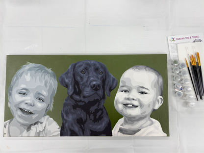 Triple Person Paint by Number