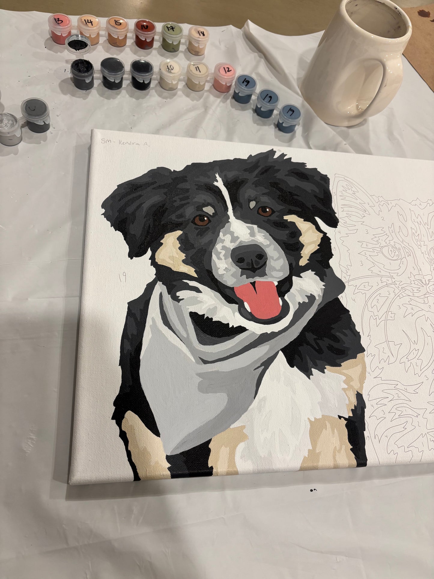Triple Pet Paint by Number Kit